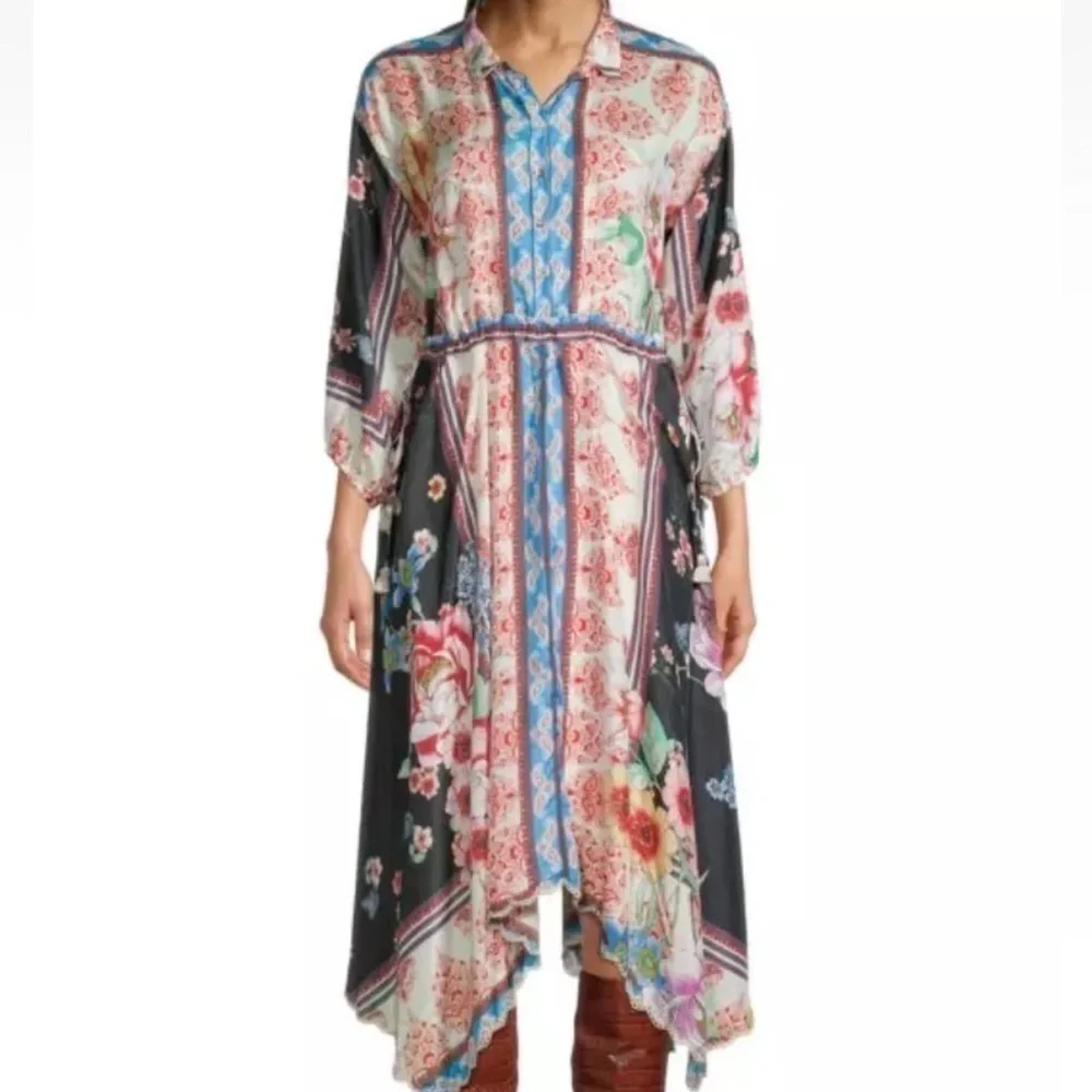 Johnny Was silk Geana Patsy dress NWT - Picture 9 of 14